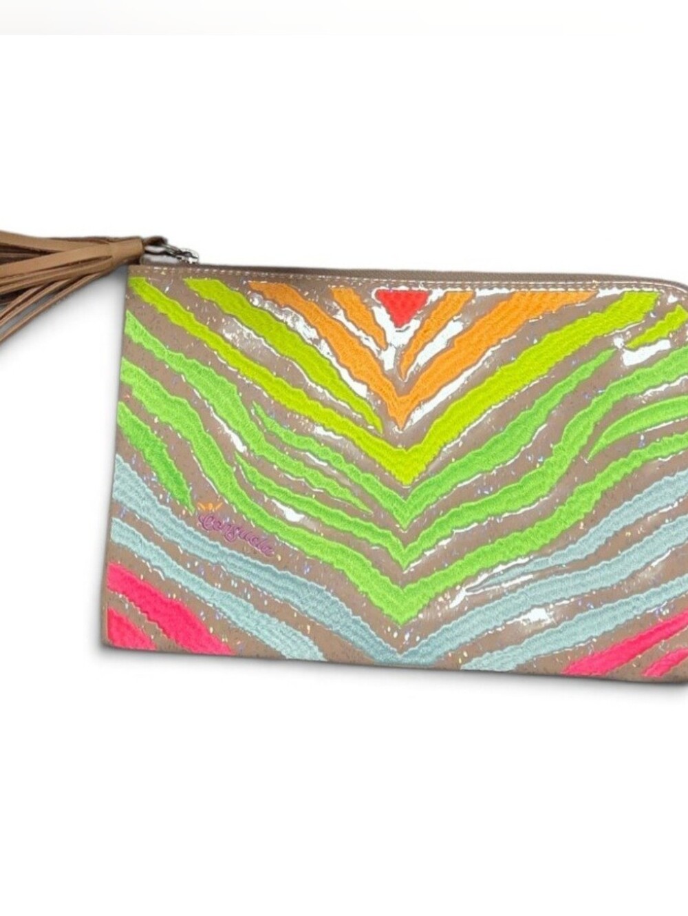 Consuela rose gold holographic sparkle party placemat
